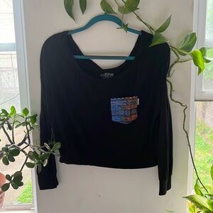 Serengetee cropped long sleeve